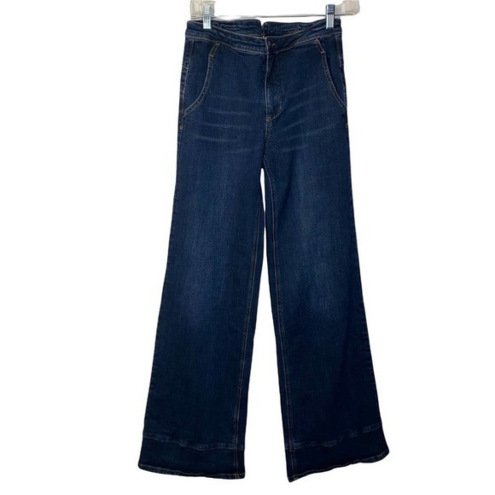 Free People Dark Blue Flare Jeans